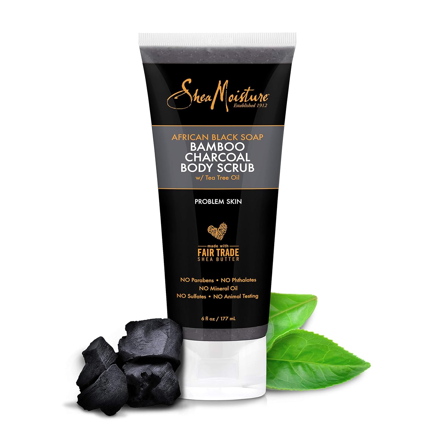 shea moisture bamboo charcoal body scrub