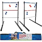 Ladderball Pro Steel Outdoor Lawn Toss Game Set, Ages 8+ | Ladderball Pro Steel Outdoor Lawn Toss Game Set with Bolas, Backyard &amp; Tailgating Party Game for Kids and Adults, Ages 8+