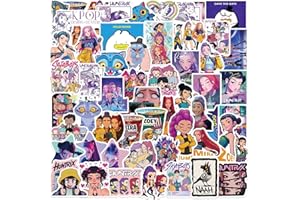 60 PCS Demon Hunters Stickers - Anime Style Vinyl Decals,Suitable for Water Bottle,Laptop, Phone,Decor for Anime Lovers