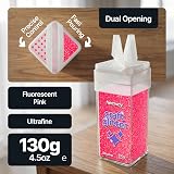 Hemway Fluorescent Pink Glitter Shaker Ultrafine 130g for Resin Epoxy view 2