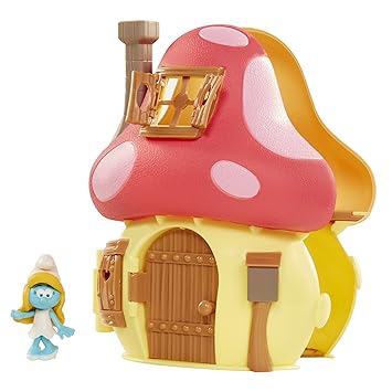 Amazon De The Smurfs Pilz Haus Spielset Schlumpfe Mit Schlumpfine