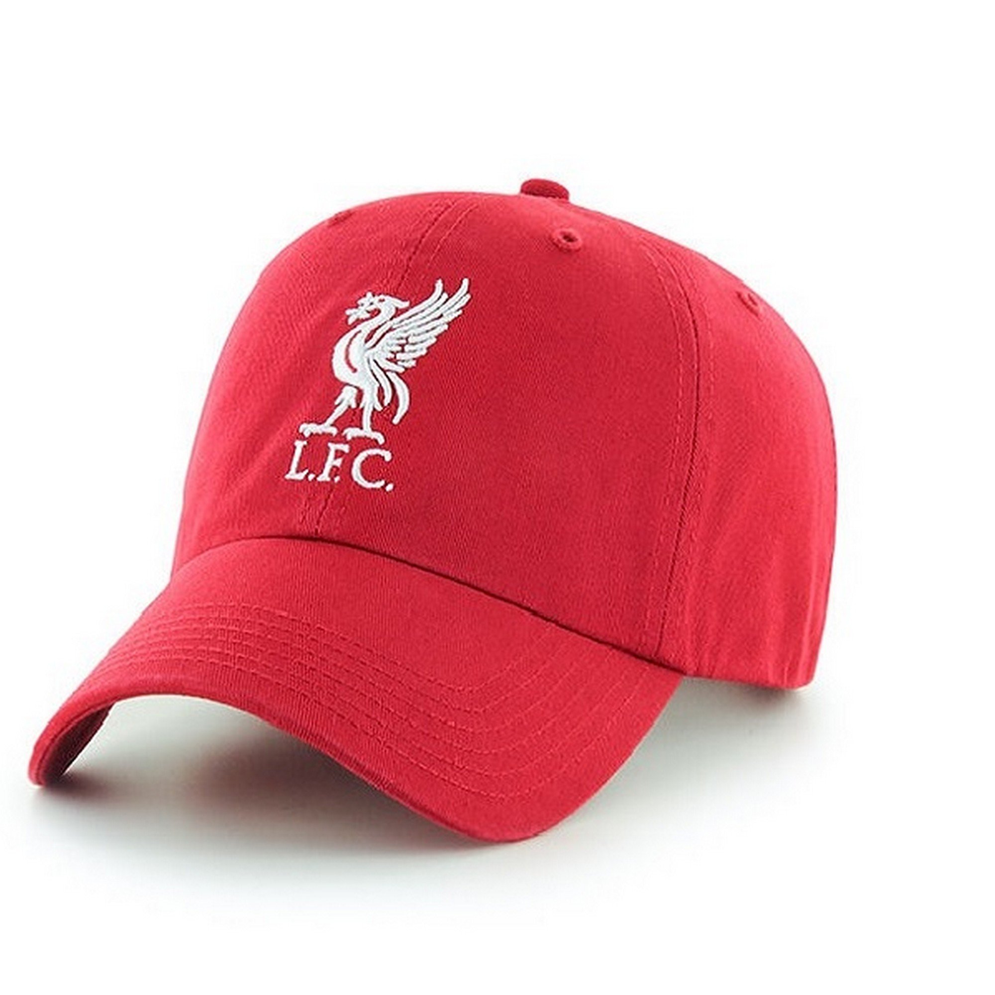 Liverpool FC Adults Official Football Crest Baseball Cap (One Size) (Red)