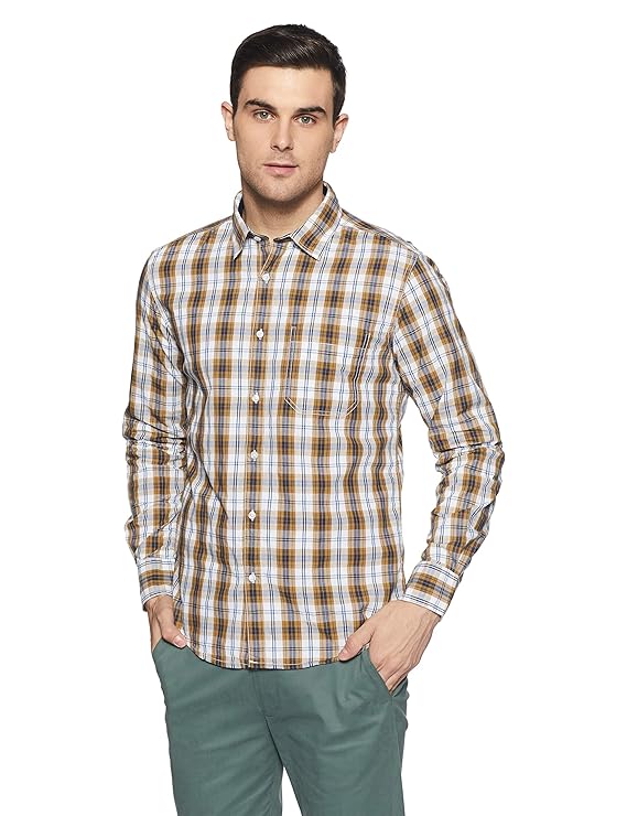 Buy Diverse Men's Checkered Regular Fit Casual Shirt at Amazon.in