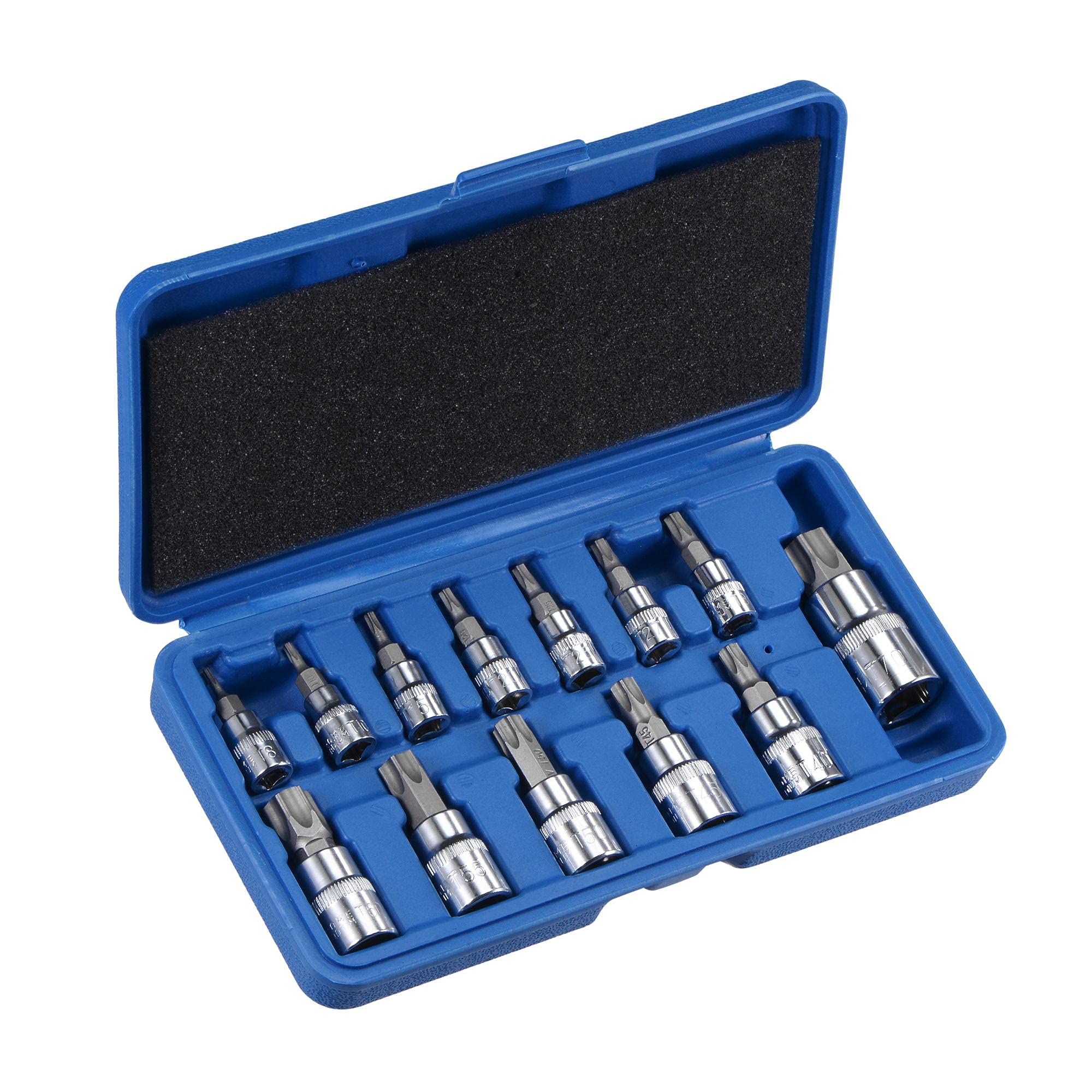 sourcing map T8 - T70 Torx Bit Socket Set, CR-V Bits & Sockets (for Hand Use Only) 13-Piece
