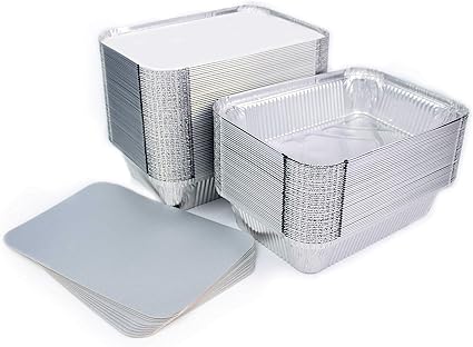 Miamex Wegwerpschaal Van Aluminium Met Deksel Voor Het Vervoer Van Levensmiddelen Invriezen Koken 1 Vak 800ml Amazon Nl