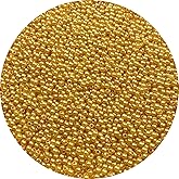 YHYPOCI 4000pcs Pearl Beads for Crafts 3mm Resin Pearl for Jewelry Making Round Bulk Pearls Beads with Hole for Necklaces Bracelets Earrings Making Jewelry Decoration(Gold Yellow)