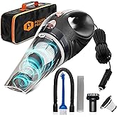 THISWORX Car Vacuum Cleaner - Portable, High Power, Handheld Vacuums w/ 3 Attachments, 16 Ft Cord & Bag - 12v, Auto Accessori