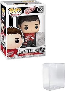POP! Sports NHL Dylan Larkin Detroit Red Wings Home Jersey Action Figure (Bundled with Pop Shield Protector to Protect Display Box)