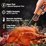 ThermoPro TP19H Digital Meat Thermometer Ambidextrous Backlit Waterproof 1s Read view 2