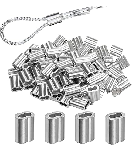 MS51844-22, ZP Copper Wire Rope Loop Sleeves (150 Pieces/Pack