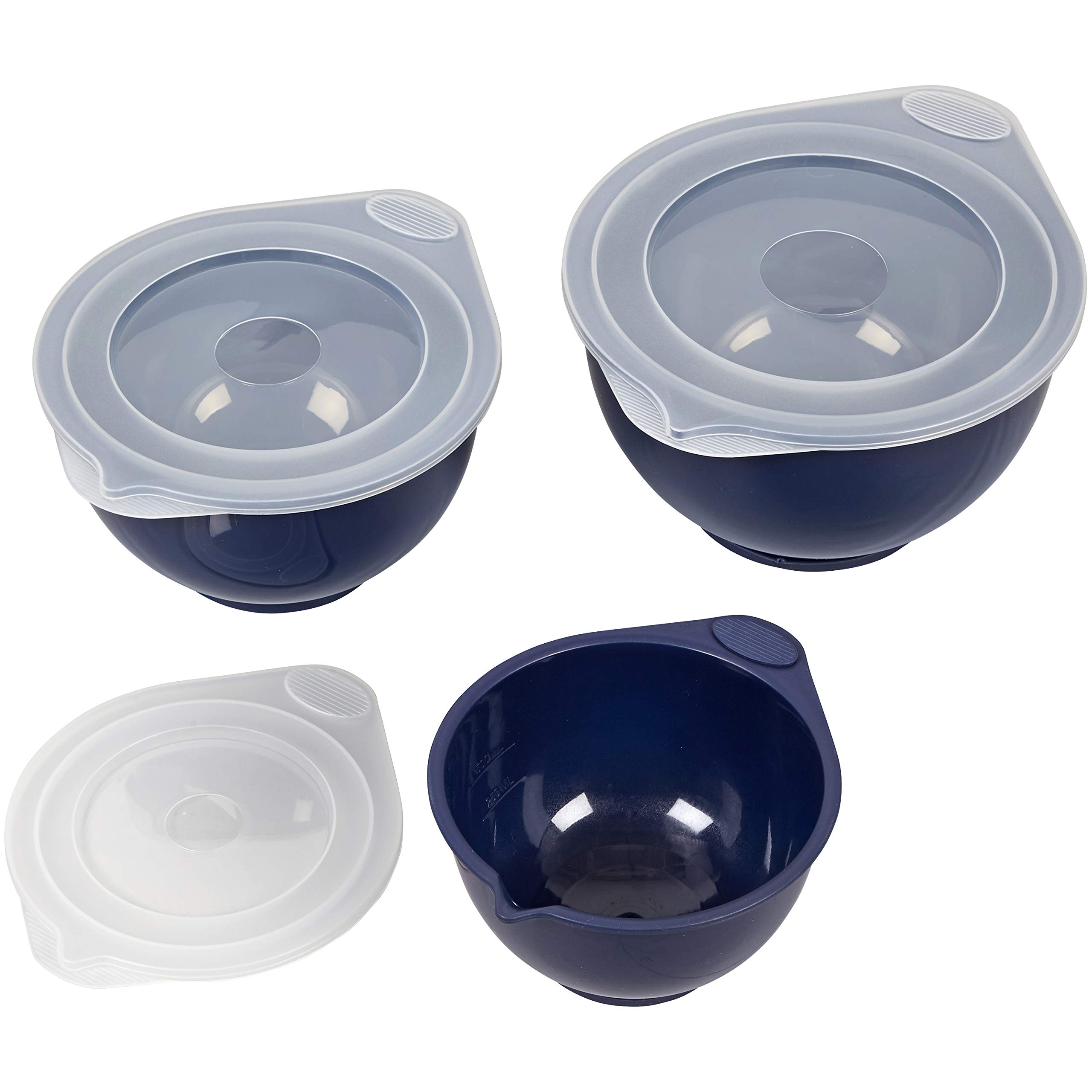 Wilton Navy Blue Covered Bowl Set, 6-Piece