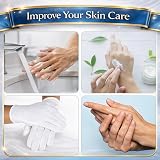 Home Solutions Premium Cotton Gloves Eczema Dry Hands Moisturising White 8 view 6
