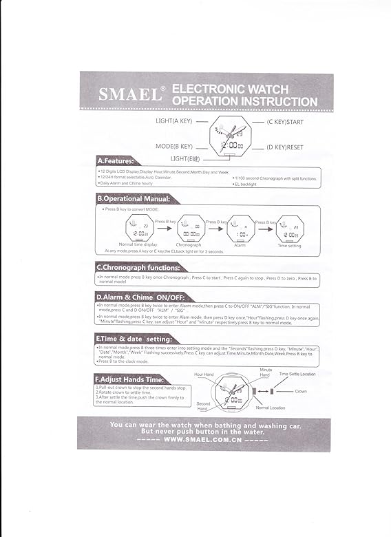 smael watch date set