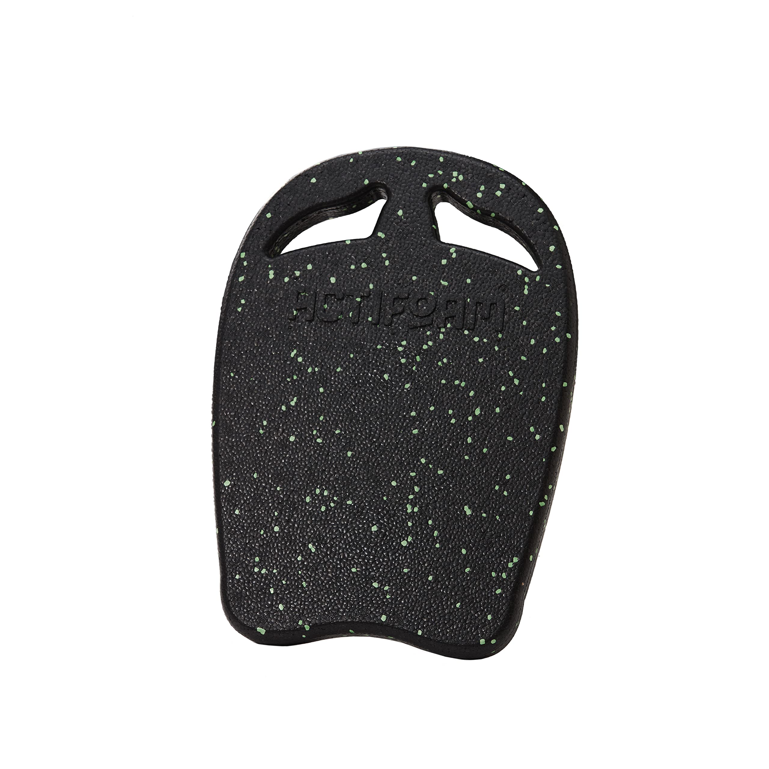 Actifoam Kickboard Swimming Board (Medium Dimensions, Black + Green Medium Hard)