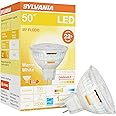 Sylvania LED Flood MR16 Light Bulb, 50W Equivalent, 7W Efficient, GU5.3 Bi-Pin Base, 35 Degree Angle, Dimmable, 3000K, Bright White - 1 Pack (41379)