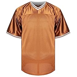 Blank Football Jerseys Mesh Athletic Football Shirt