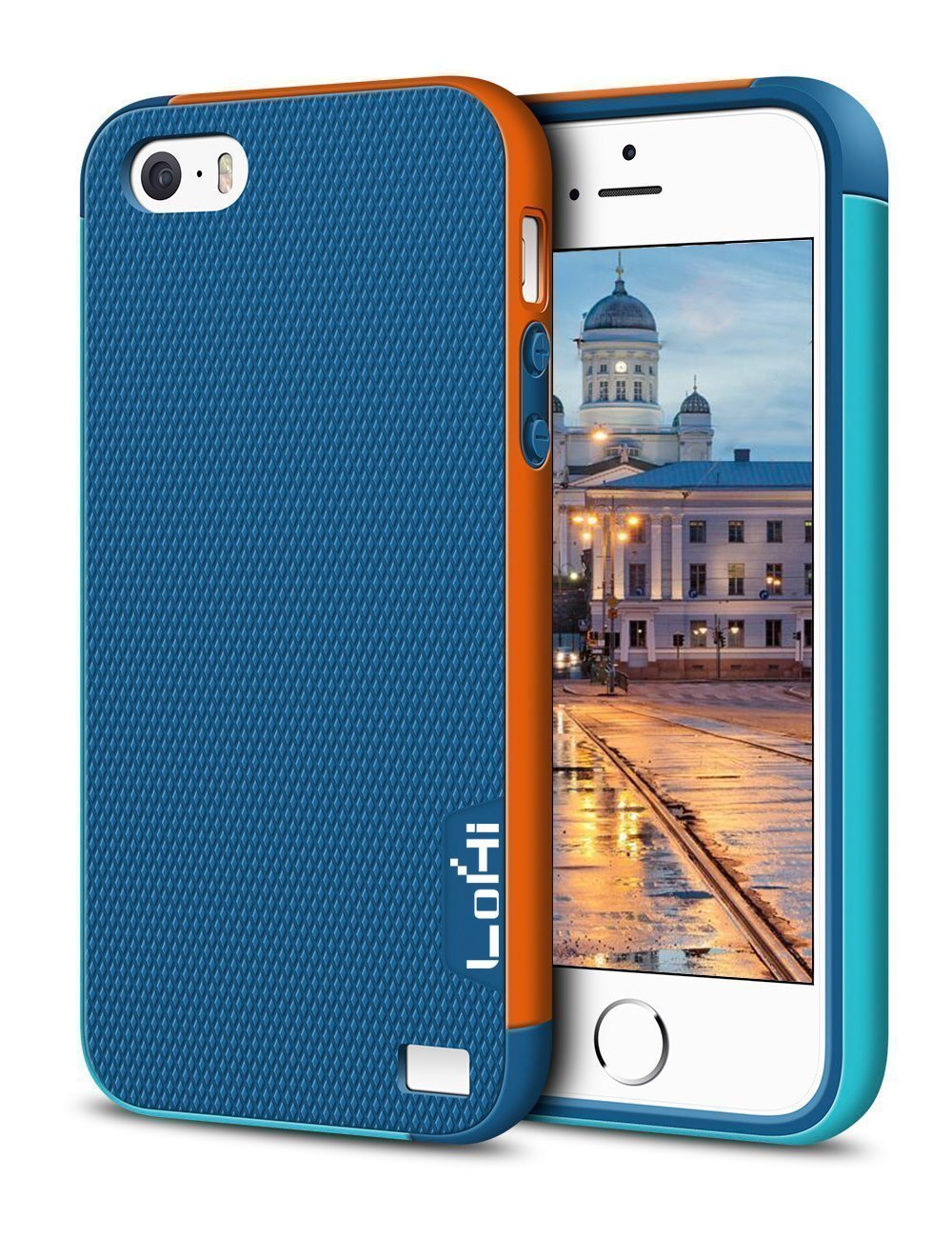iPhone 5s / 5 / SE Case, LoHi Apple iPhone 5S Case [Dual Protection] Anti-Scratch Shockproof Bumper Case - Blue