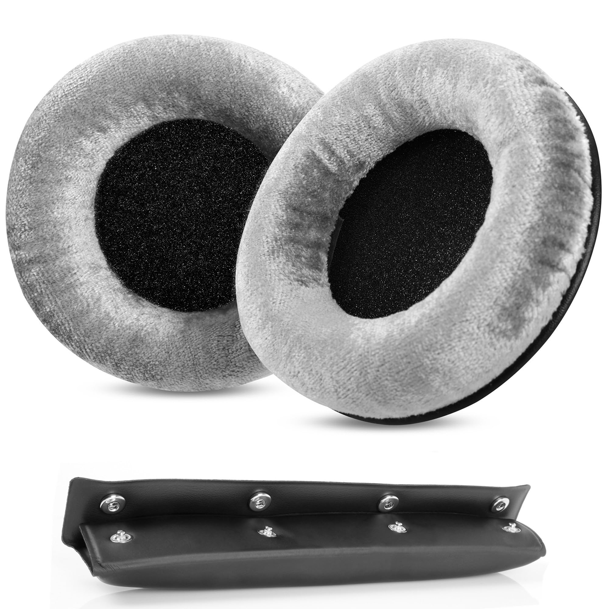 MMX300 DT770 Ear Pads Compatible with Beyerdynamic DT770S/DT770M/DT770Pro/DT770 Pro HT/DT 790/DT797/DT880/DT880 Pro/DT880 Pro HT/DT990/DT990 Pro/HS200/HS400 Replacement Headband Earpads
