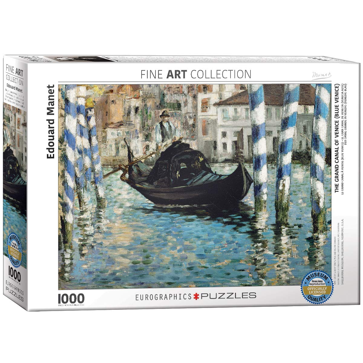 The Grand Canal of Venice (Blue Venice) by Edouard Manet 1000-Piece Puzzle
