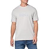 BOSS Mens Outline Double Logo Cotton T-Shirt