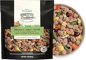 Freshpet Fresh Dog Food, Homestyle Creations Chicken & Turkey Recipe, 1lb.