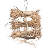 Prevue Pet Products Naturals Preen &amp; Pacify Woodland Harvest Bird Toy | Accessories for Parakeets, Conures, Cockatiels, Budgies, and Small to Medium Birds, Hanging Cage Toy for Preening and Pecking