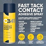 OB41 Fast Tack Contact Adhesive Spray 500ml Quick Dry Solvent Based High view 4
