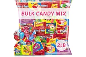 ONE CANDY WAY Bulk Candy Mix Variety Pack 2lb – Individually Wrapped Assorted Sweets for Party Favors, Candy Buffets, Goodie Bags, Gifting, and Office Treats