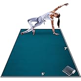 Gorilla Mats Large Yoga Mat – 6'x4', 7'x5' (8mm) Extra Thick & Wide Non-Slip Exercise Mat for Home Gym Flooring – Ultra Comfortable Workout Floor Mat for Barefoot Fitness, Anti Fatigue, Stretching