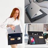 Beblau 3-in-1 Sleeve Bag, Laptop &amp; Tablet Portfolio | Portable Tech &amp; Desktop Organizer | Laptop Carrying Case | MacBook Air/Pro, Lenovo, HP, Dell, Asus Notebook..Up to 13" Gift