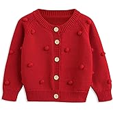 Simplee kids Baby Sweater Cardigan Jacquard Cable-Knit Spring Coat Long Sleeve Cardigan for Baby Girl