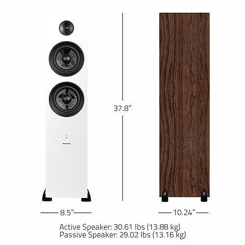 Fluance Ai81 Elite Powered 2-Way Floorstanding Tower Speakers