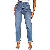 BessCops Women's Boyfriend Jeans Stretchy Ripped Distressed Denim Mom Jean Pants