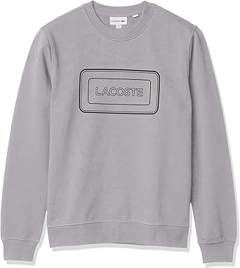 lacoste crew neck sweatshirt grey