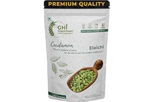 GOURMET HEALTH IMPRESSIONS Superior Grade Green Cardamom Pods (Elaichi) – Large, Aromatic, Non-GMO | Whole Spice for Culinary & Aromatic Use | GHI Foods | 4 oz (114g)