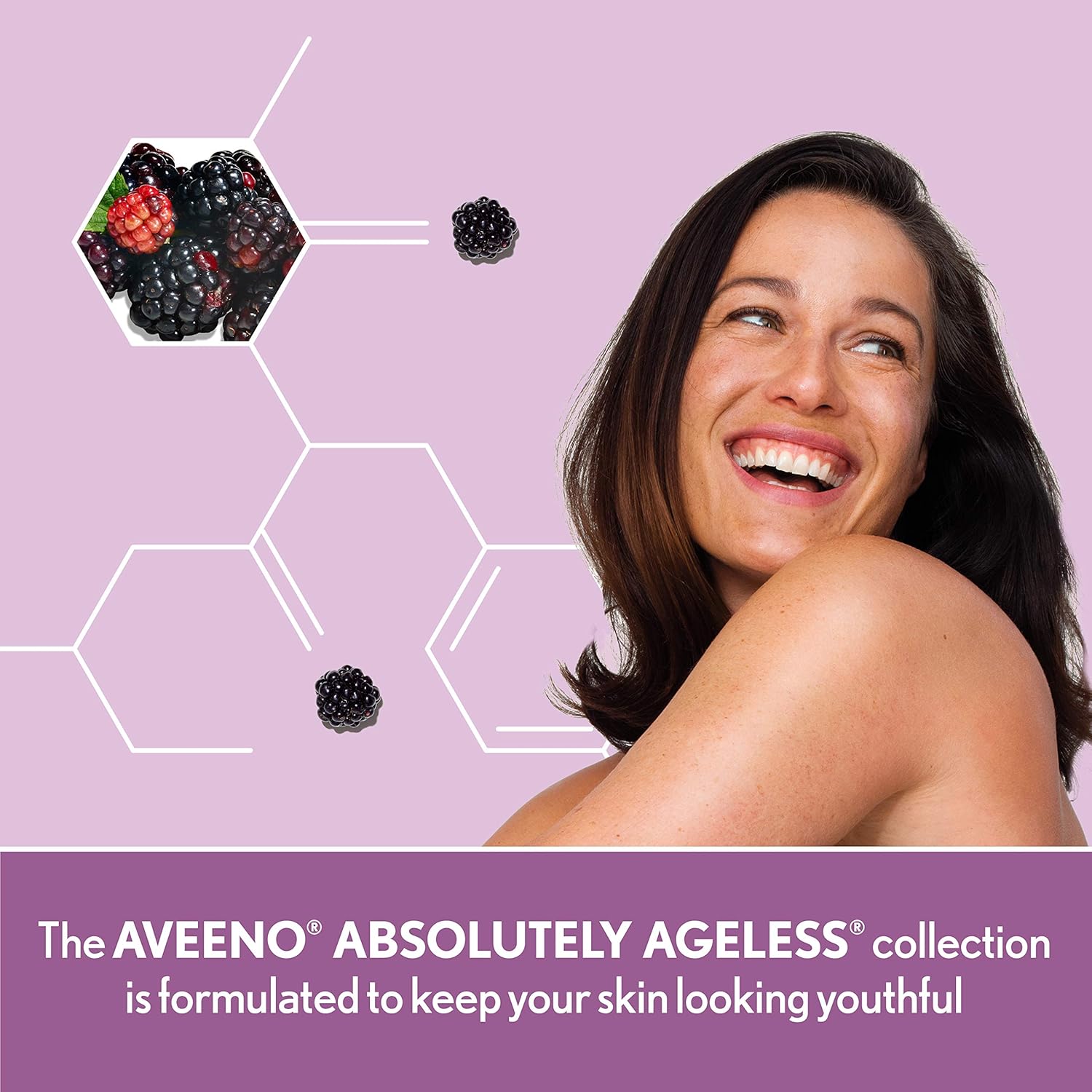 Aveeno Absolutely Ageless Anti-Wrinkle Facial Moisturizer with SPF 30 Sunscreen, Antioxidant-Rich Blackberry Complex, Vitamins C & E, Non-Comedogenic & Oil-Free Moisturizer, 1.7 fl. oz: Beauty