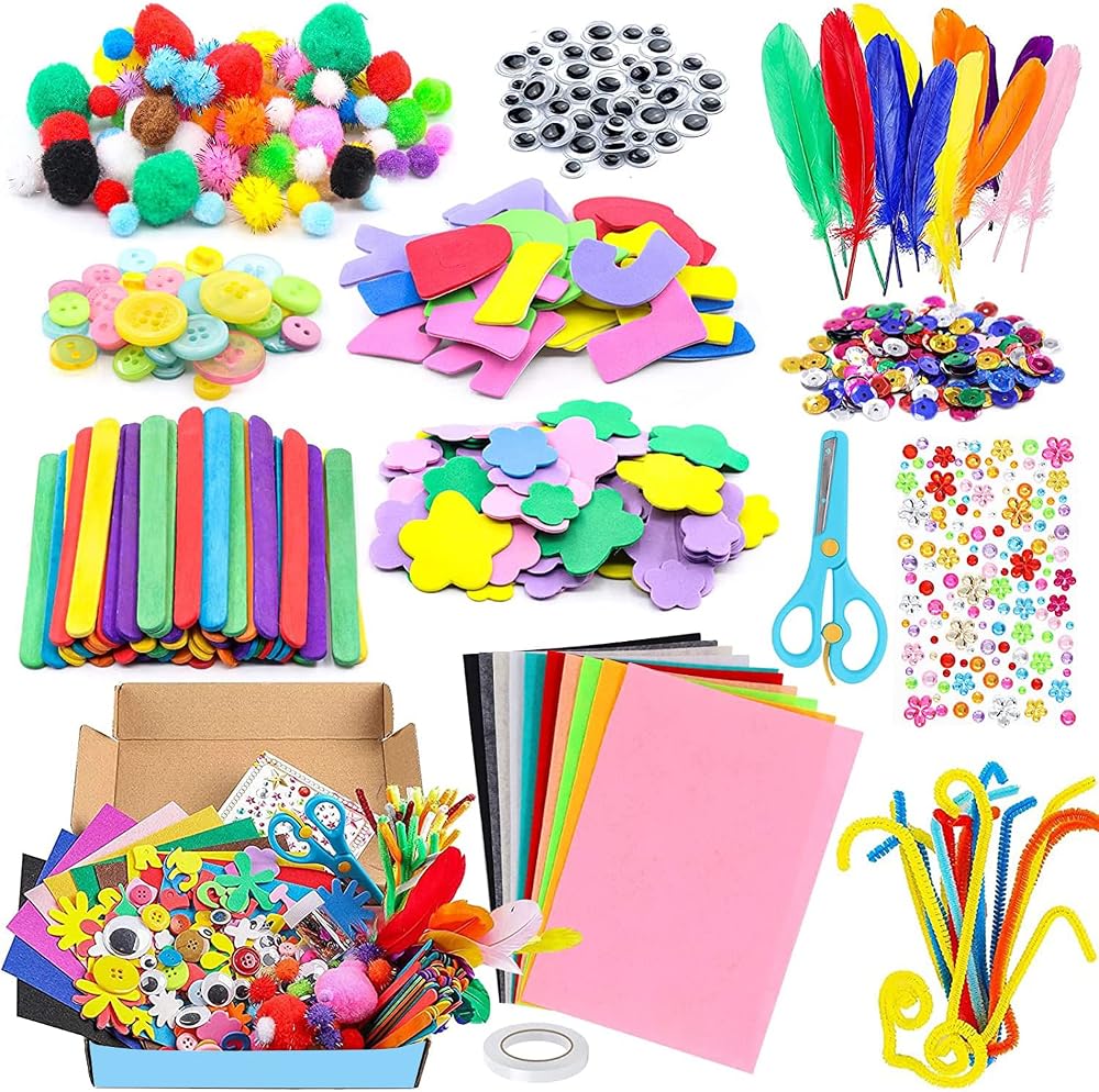 Newthinking DIY Craft Kits for Kids Make Your Own Colorful Animals 1200Pcs+