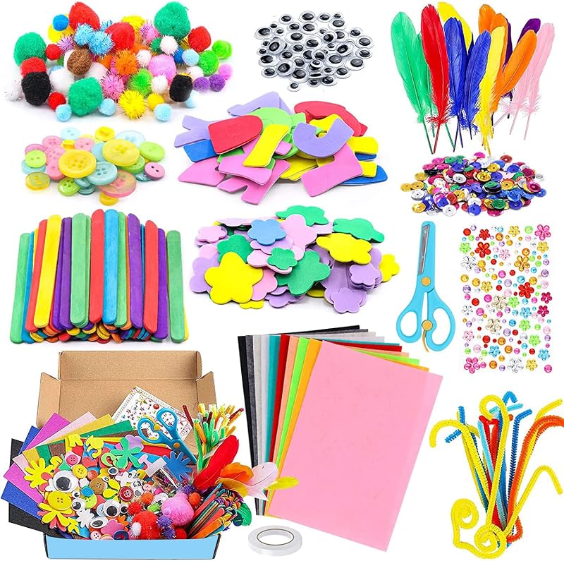 Newthinking DIY Craft Kits for Kids Make Your Own Colorful Animals 1200Pcs+