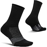 Feetures Merino 10 Cushion Quarter Sock Stripe