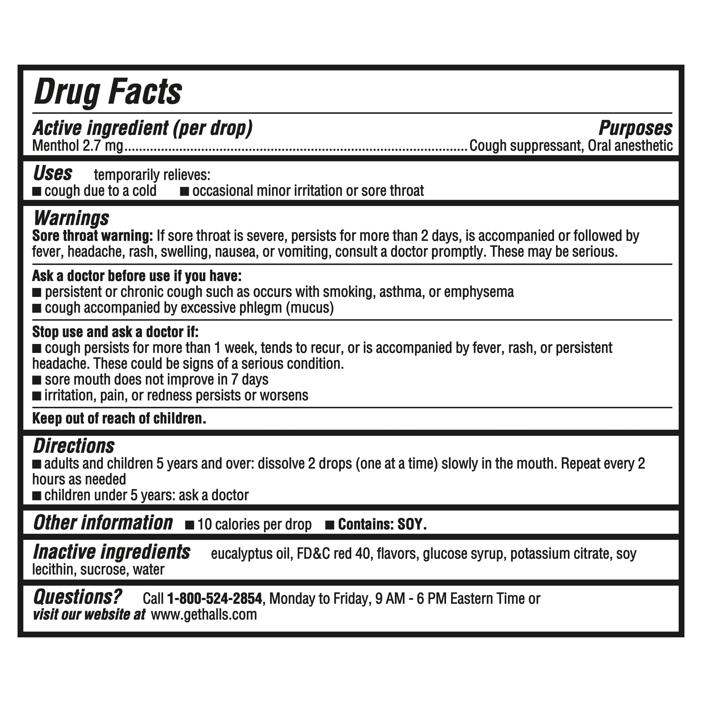 HALLS Relief Strawberry Cough Drops, Economy Pack, 80 Drops