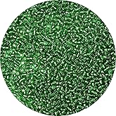 Yholin 2000pcs Glass Seed Beads Bulk,4mm 6/0 Craft Seed Beads Small Pony Beads for DIY Craft Projects Bracelets Necklace Jewelry Making - Dark Green Waist Beads Spacer Beads with Tweezers