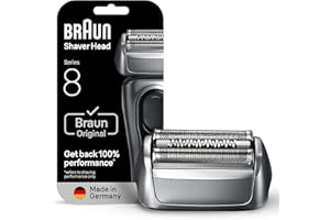 Braun Series 8 83M Electric Shaver Head Replacement Cassette, Silver