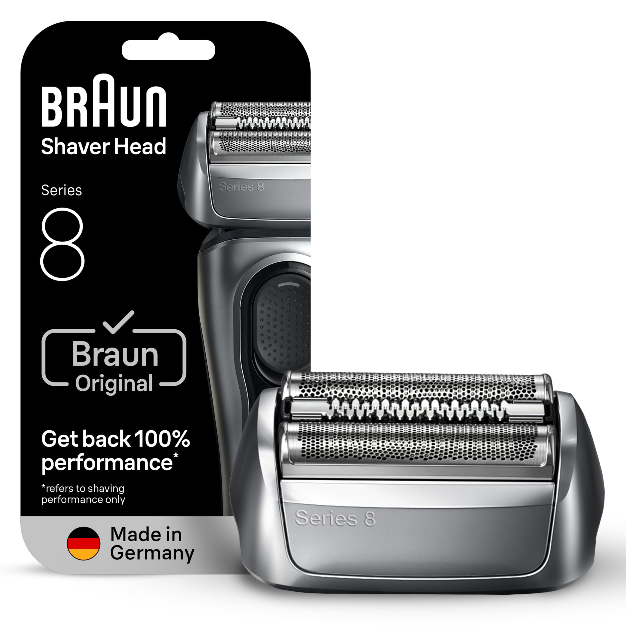 Braun Series 8 Electric Shaver Replacement Head - 83M - Compatible with Electric Razor 8370cc, 8340s, 8350s