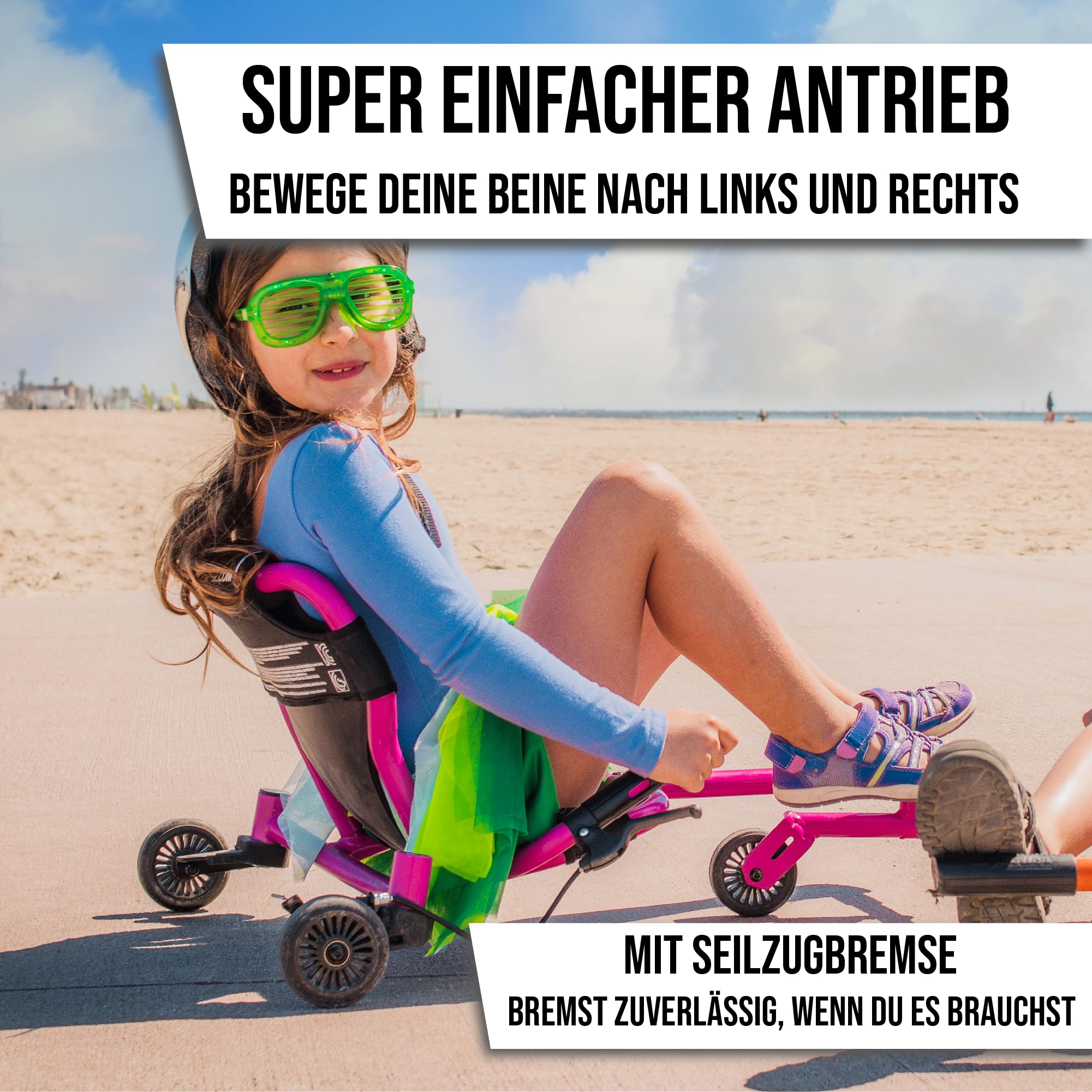 EzyRoller New Drifter-X Ride on Toy for Ages 6 and Older, Up to 150lbs. - Red