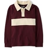 The Children's Place Boys' Long Sleeve Rugby Polo