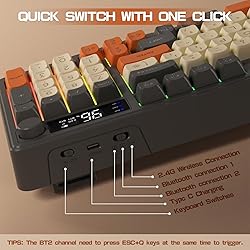 ZIYOU LANG Wireless Gaming Keyboard with Display