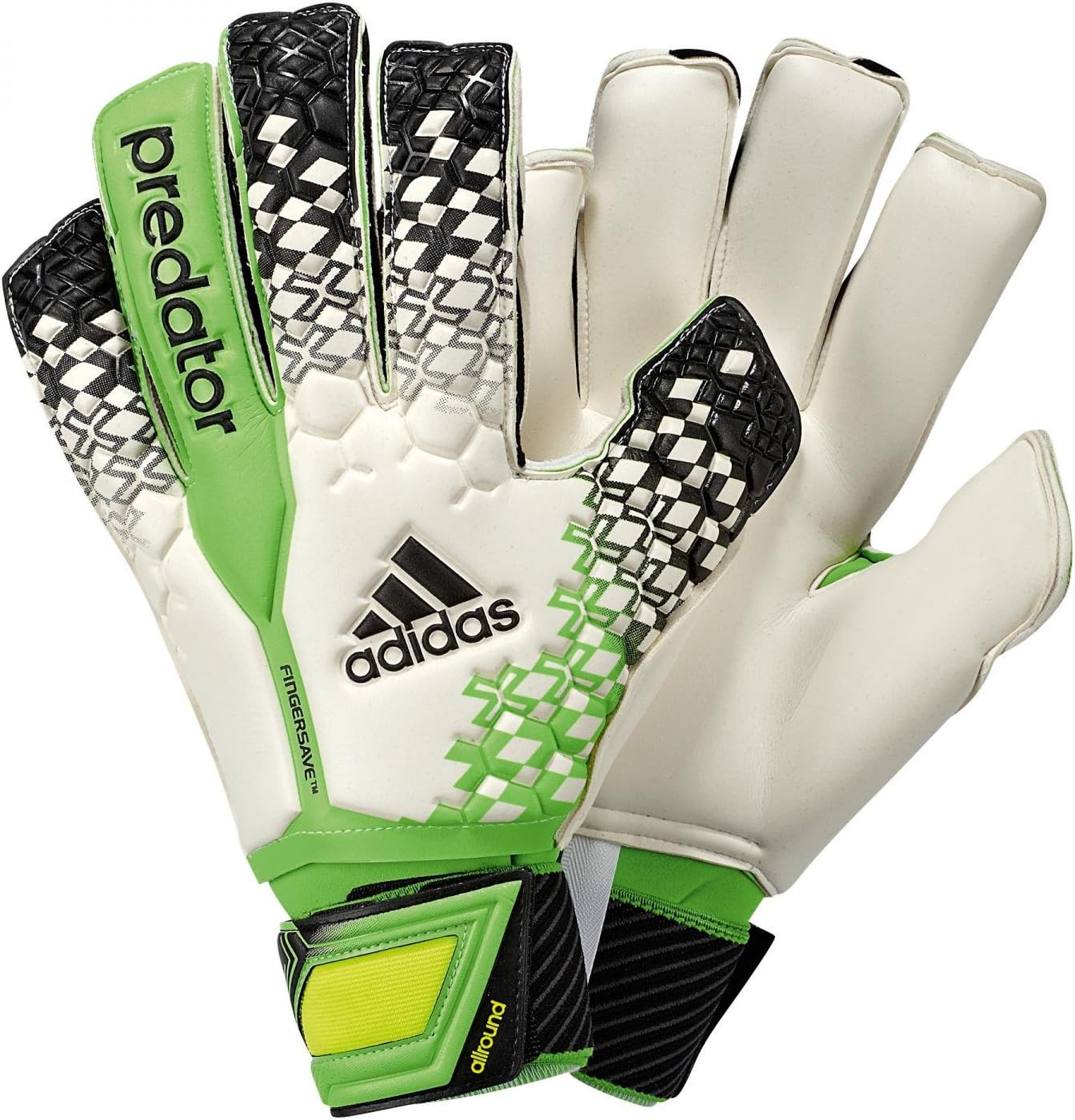 ADIDAS PREDATOR FINGERSAVE ALLROUND Goalkeeper Gloves: Amazon.co.uk ...