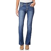 WallFlower Luscious Curvy Bootcut Jeans for Women, Mid-Rise Insta Stretch Denim, Size-Inclusive Juniors Jeans, Sizes 0 to 24