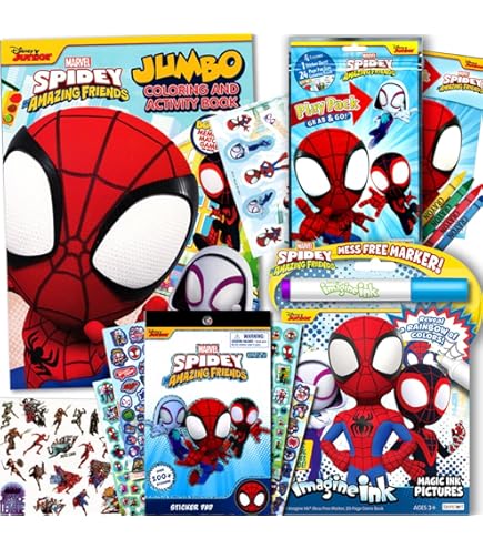Paquete De Regalos Y Suministros De Fiesta De Cumpleaños De Spiderman Across The Spiderverse Para Niños, Paquete Con 12 Paquetes De Actividades De Spider-Verse Para Niños, Niñas Con Mini Libros Para