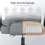 naspaluro Executive Office Chair High Back Ergonomic Tilt Fabric Dark Grey view 7